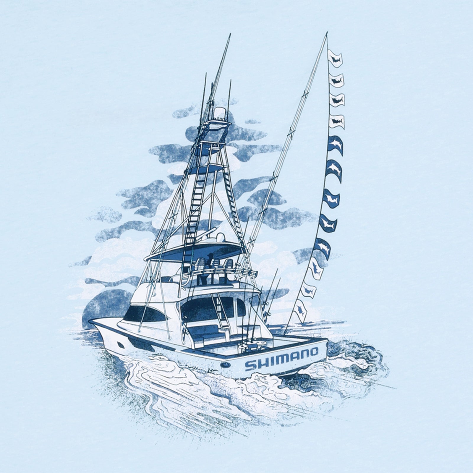 T-SHIRT GRAPHIQUE MANCHES COURTES POISSON DE SPORT